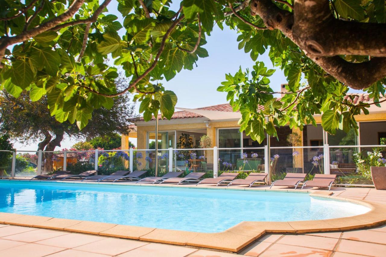 maison kiwi avec piscine chauffée terrasse jardin et bbq à Calvi Calvi (Corsica) Exterior foto
